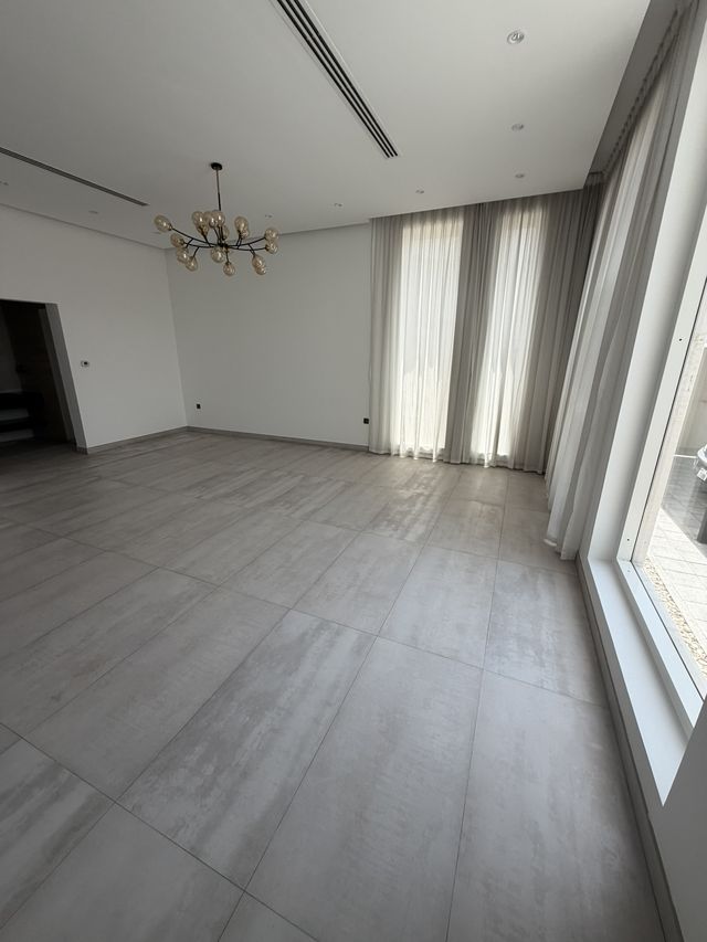 New villa finishing and handover: living room