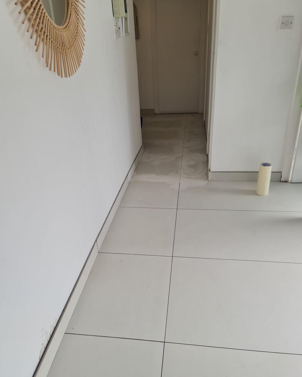 After: Villa floors re-tiled