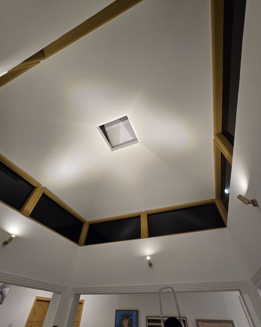 After: Ceiling rebuilt around a new skylight